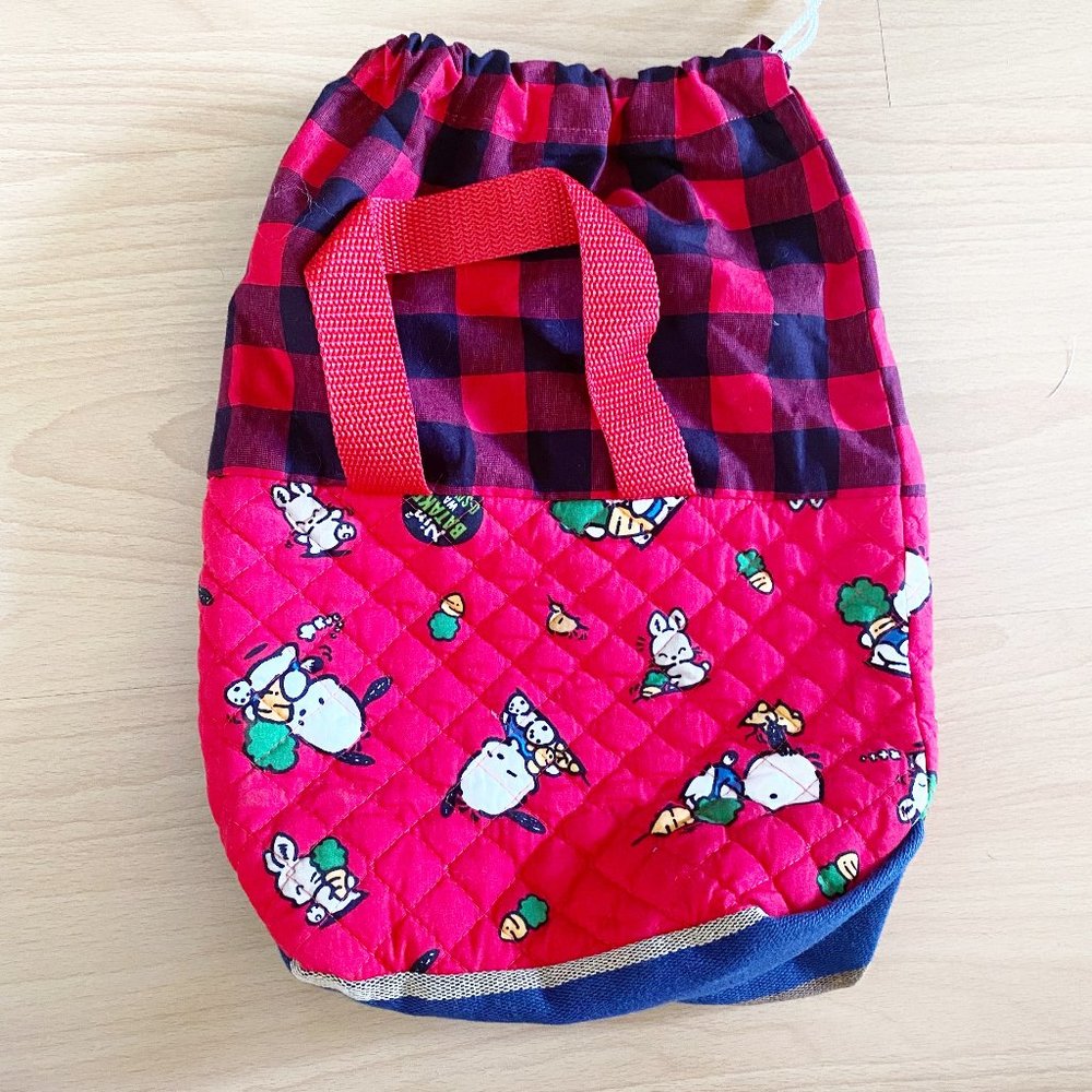 HANDMADE sanrio pochacco drawstring pouch
